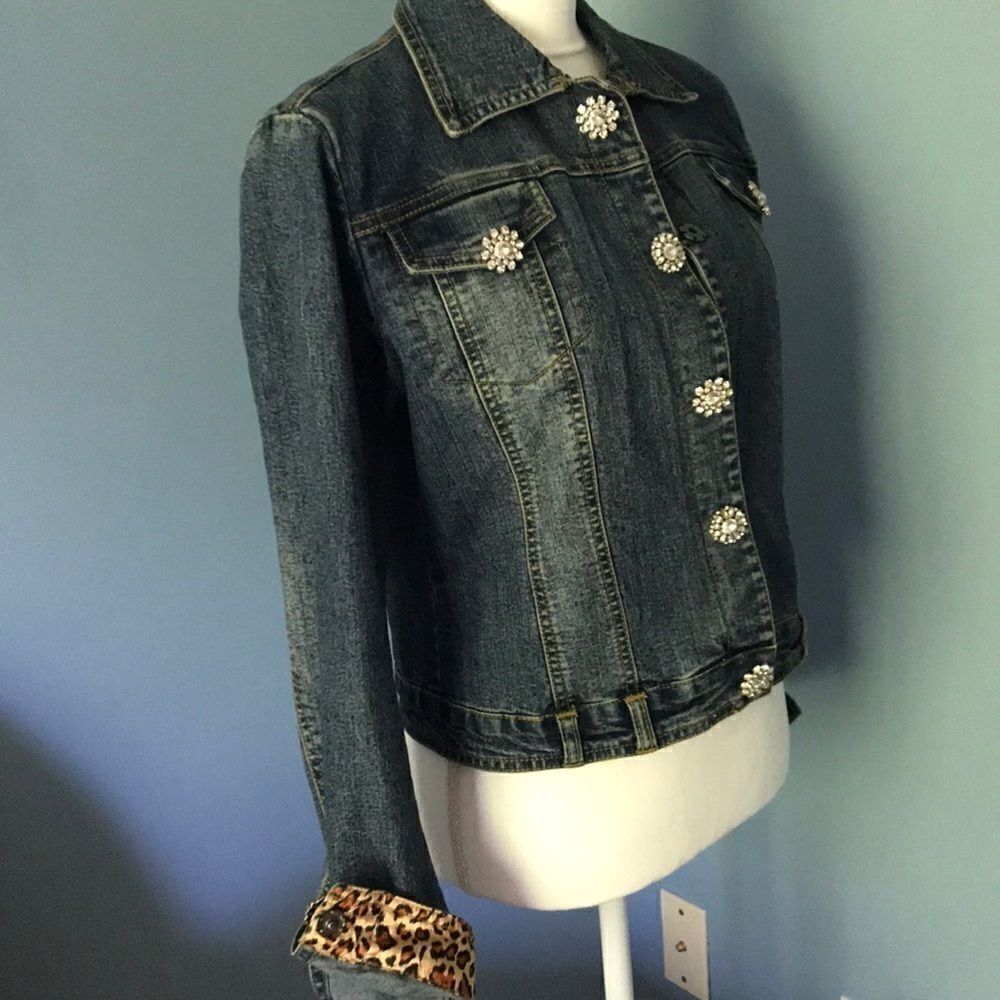 Crystal Embellished Jean Jacket!! 